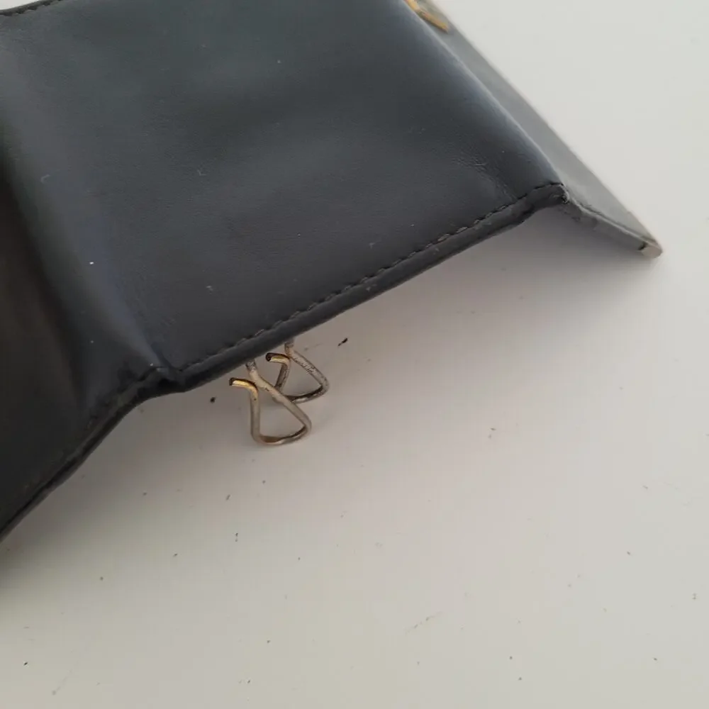Dunhill Key Case Hooks‎ Holder Wallet Logo Black Trifold Designer Vintage Retro